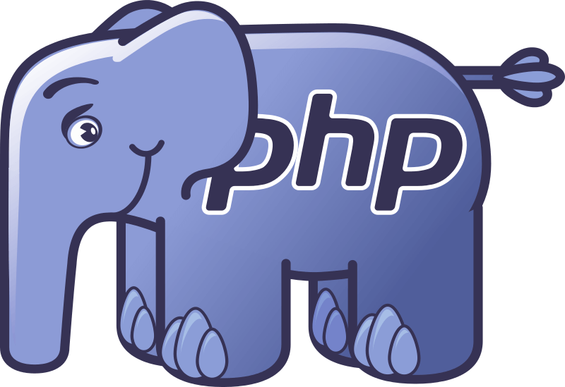 Le logo de l'éléphant de la version PHP.